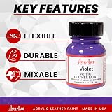 Angelus Leather Paint 1 oz Violet - Acrylic Leather Paint view 2