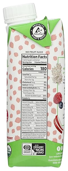 ORGAIN ORGANIC HEALTHY KIDS STRAWBERRY NUTRITIONAL SHAKE, 8.25 FLUID OUNCE – 12 PER CASE.