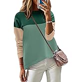 Zeagoo Sweaters for Women Fall Outfits Trendy 2025 Long Sleeve Shirts Bussiness Casual Knit Pullover Sweater Tops