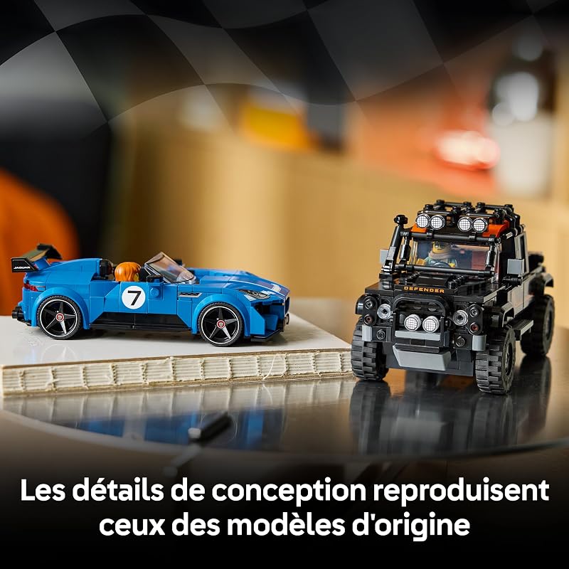 Speed Champions La Jaguar Project 7 et Le Land Rover Defender 77264