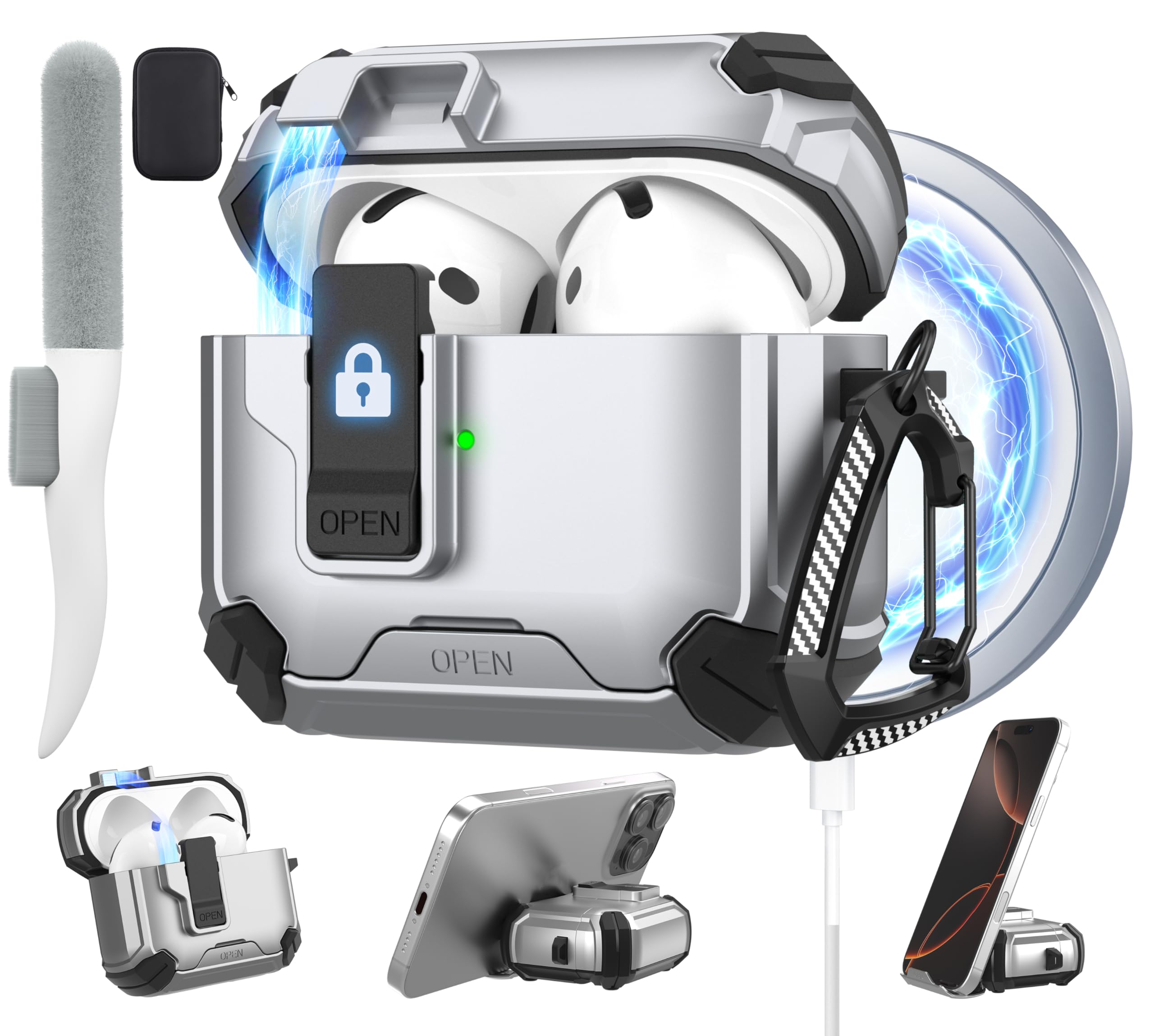 Maxjoy for AirPods 4 Case Cover 2024, AirPods 4th