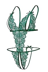 Avidlove Sexy Lingerie for Women Crotchless Teddy