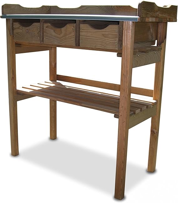 Plant table with 3 drawer Amazon.co.uk Garden & Outdoors
