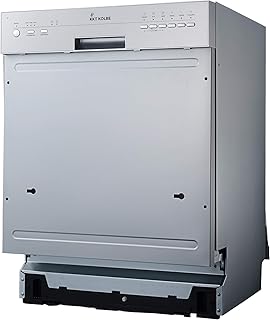 KKT KOLBE Teilintegrierbarer Geschirrspüler (60cm / Edelstahl/A++ / 259kWh/Jahr/AquaStop/Höhenverstellbar Oberkorb / 6 Spülprogramme/Selbstreinigend/LED) GS60ED