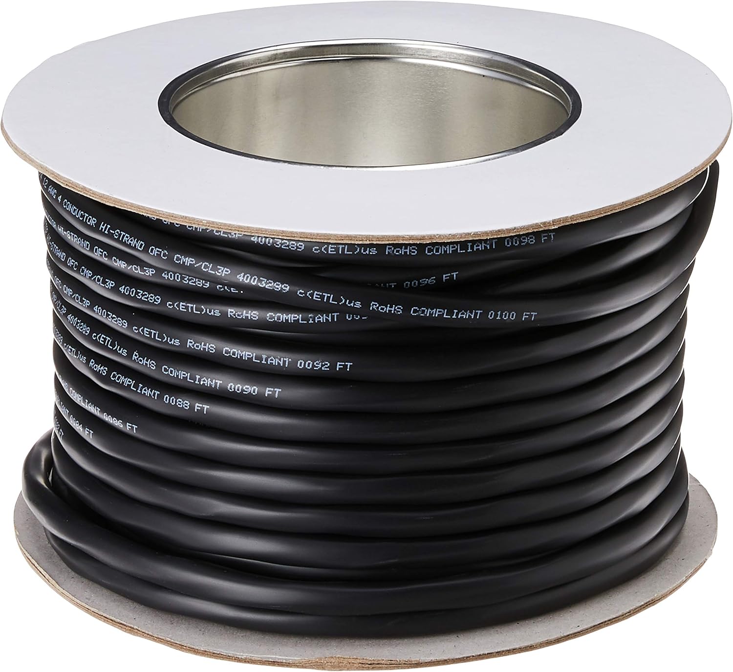 Monoprice Nimbus Series 16 Gauge AWG 2 Conductor CMP-Rated Speaker Wire/Cable - 50ft UL Plenum Rated, 100% Pure Bare Copper with Color Coded Conductors: Home Audio & Theater