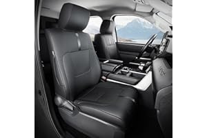 DiffCar for Toyota Tundra seat Covers 2022 2023 2024,Full Set Leather Waterproof Black seat Covers Custom fit for Toyota Tundra Accessories,car seat Protector for Toyota Tundra seat Covers 2022-2024