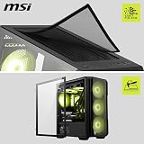 MSI MAG FORGE M120R AIRFLOW Computer Case Black 4 ARGB 120mm Fans view 3