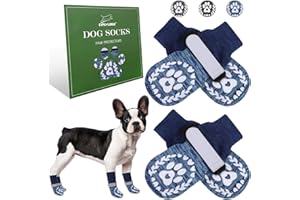 EXPAWLORER Dog Socks to Prevent Licking and Slipping, Dog Shoes for Hot Pavement, Paw Protectors for Hardwood Floors, Dog Booties for Small Medium Large Senior