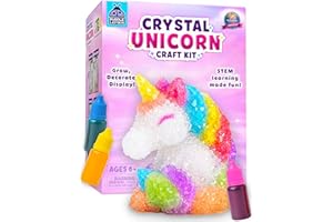 Crystal Growing Kit for Kids - All-in-One Educational Gifts for Girls 8-12 Years Old, Crystal Making Experiment, Unicorn Them