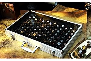 KakapopoTCG Dice Palace - 2in1 Dice Display & Storage Case Storing Dice Sets & Collections DND Dice Pathfinder Call of Cthulu Metal Stone Resin Dice Bag Box Metal Case