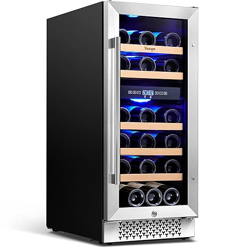 28 Bottle Compressor Wine Cooler Refrigerator,Dual Zone Wine