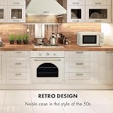 Klarstein Caroline 2-in-1 Microwave Grill 20L Retro Stainless Steel Beige view 5