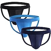 eywlwaar Men's Athletic Supporter Briefs Jockstrap Underwear Elastic Nylon Pouch Bikini Briefs