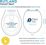 Croydex Rutland Flexi-Fix Soft Close Oak Toilet Seat view 5