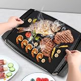BBQ Grill Mat Set of 5 Non Stick Teflon Mats Heat Resistant 500F view 5