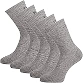 Toes&Feet Men's Anti Athletes Foot Odor Resist Anti-Sweat Thin Cotton Crew/Low Cut Sports Socks, Size 6-12