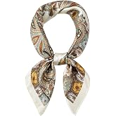 35" Large Paisley Silky Satin Head Hair Square Scarf Bandanas for Women | Like Silk,Lightweight, Soft, Breathable Hair Wrapping Head Scarf For Sleeping Fashion Scarves Handbags Scarf