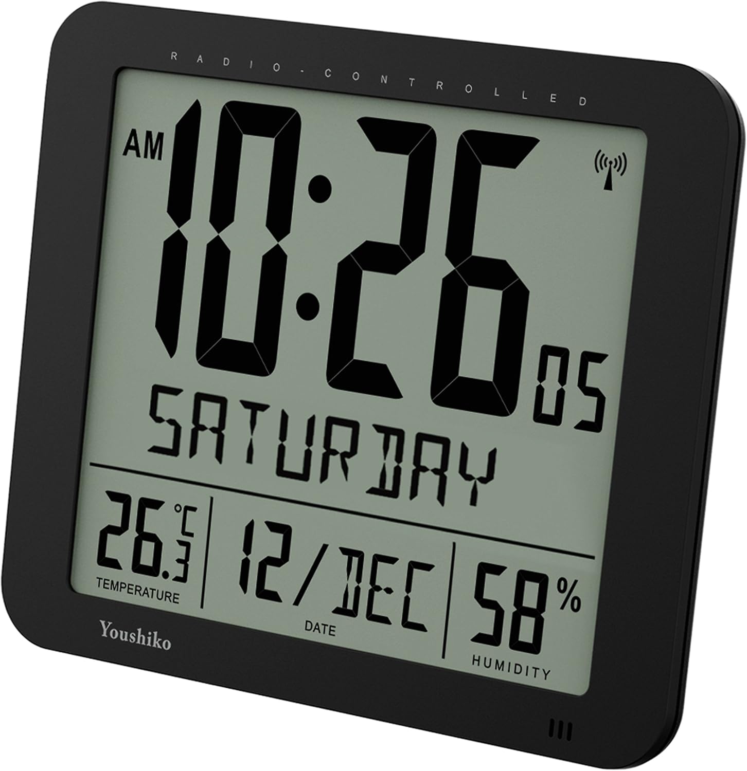 Youshiko Jumbo Large Radio Controlled Wall Clock (UK & Ireland Version
