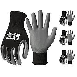 MANUSAGE Safety Work Gloves, Nitrile Work Gloves