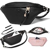 Anti Pickpocket Bag - Black RFID Crossbody Bag for Travel, Adjustable Strap Multiple Compartments Anti Theft Crossbody Bags for Women Travel Size Essentials Crossbody Bags for Women Large Size