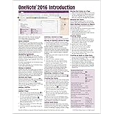 OneNote 2016 Introduction Quick Reference Guide - Windows Version (Cheat Sheet of Instructions, Tips & Shortcuts - Laminated Card)