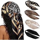 AKTVSHOW Head Scarf for Women Like Silk Square Hair Scarves, Scarf Bandanas for Women 35 Inches