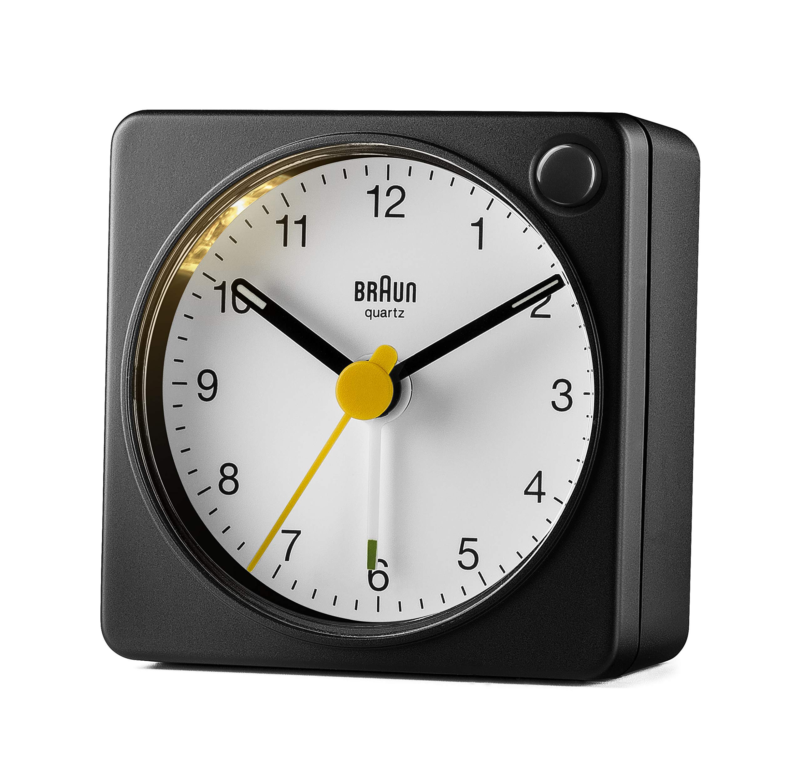 Braun Classic Travel Analogue Alarm Clock with Snooze and Light