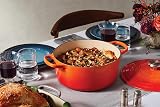 Le Creuset Signature Enamelled Cast Iron Round Casserole 26 cm Volcanic view 4
