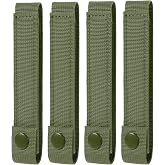 4 Pack Molle Straps with Snaps 6 inch, Tactical Mod Strap Molle Webbing Straps, Military Backpack Attachment Snap Strap