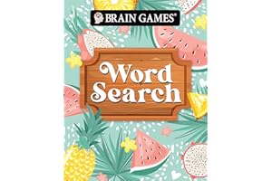 Brain Games - Take Along - Word Search | Summer-Themed Fruit Design | Portable Puzzle Book