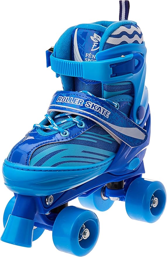 Patins 4 Rodas Ajustáveis Fenix Azul