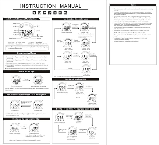 pasnew wr30m watch instructions