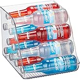 iDesign Water Bottle Organizer for Fridge - Clear - Made in USA