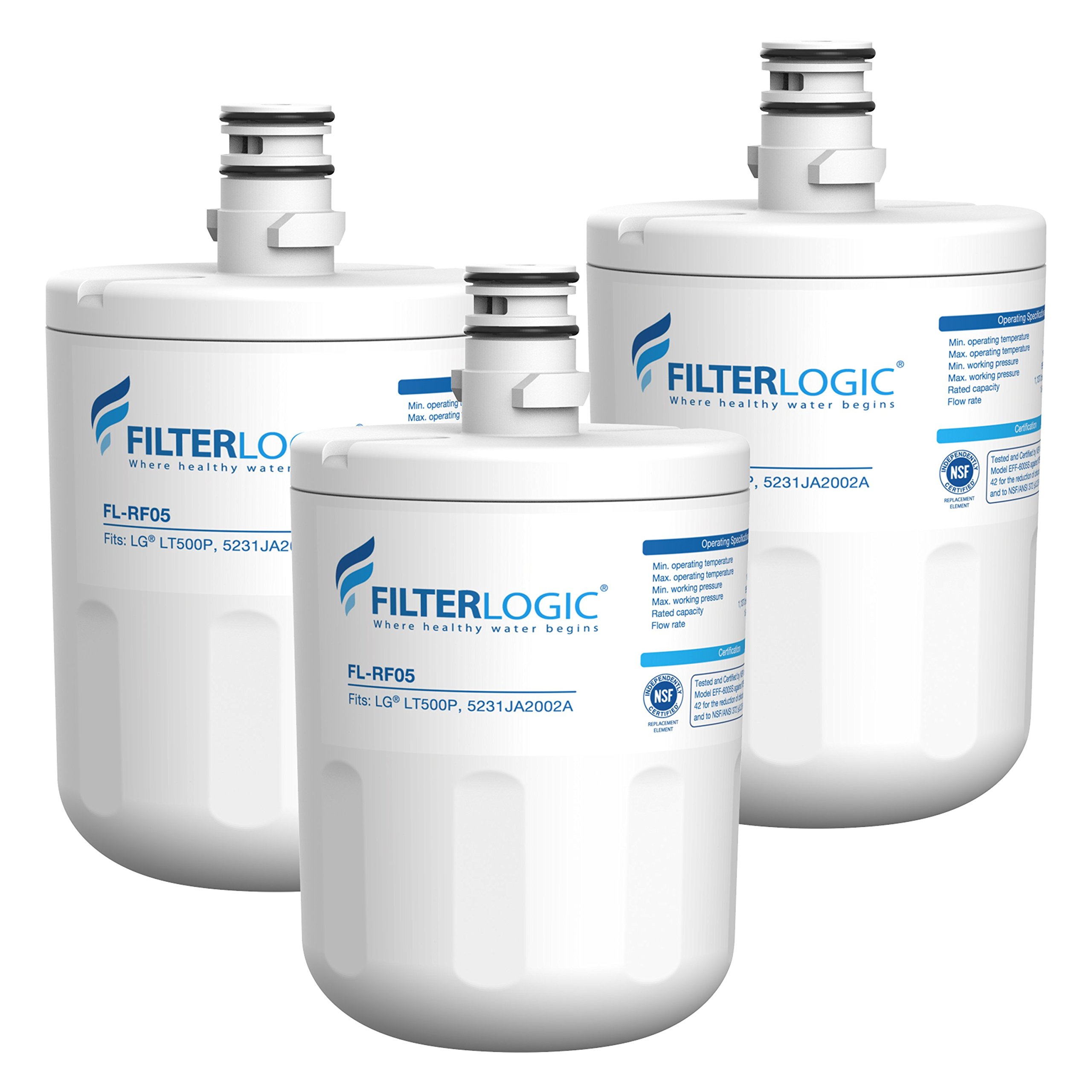 FilterLogic LT500P Replacement Refrigerator Water Filter, Compatible