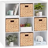 Best Choice Products 9-Cube Storage Organizer, 11in Shelf Opening, Bookcase, Display Shelf, Customizable w/ 3 Removable Back Panels - White