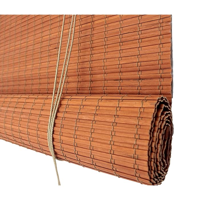 Buy Seta Direct, Bamboo FlatWeave SunFiltering Roll Up Blind 24