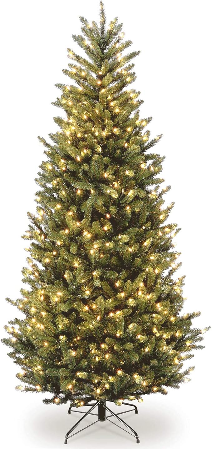 Amazon Com 9 Pre Lit Natural Fraser Slim Fir Artificial