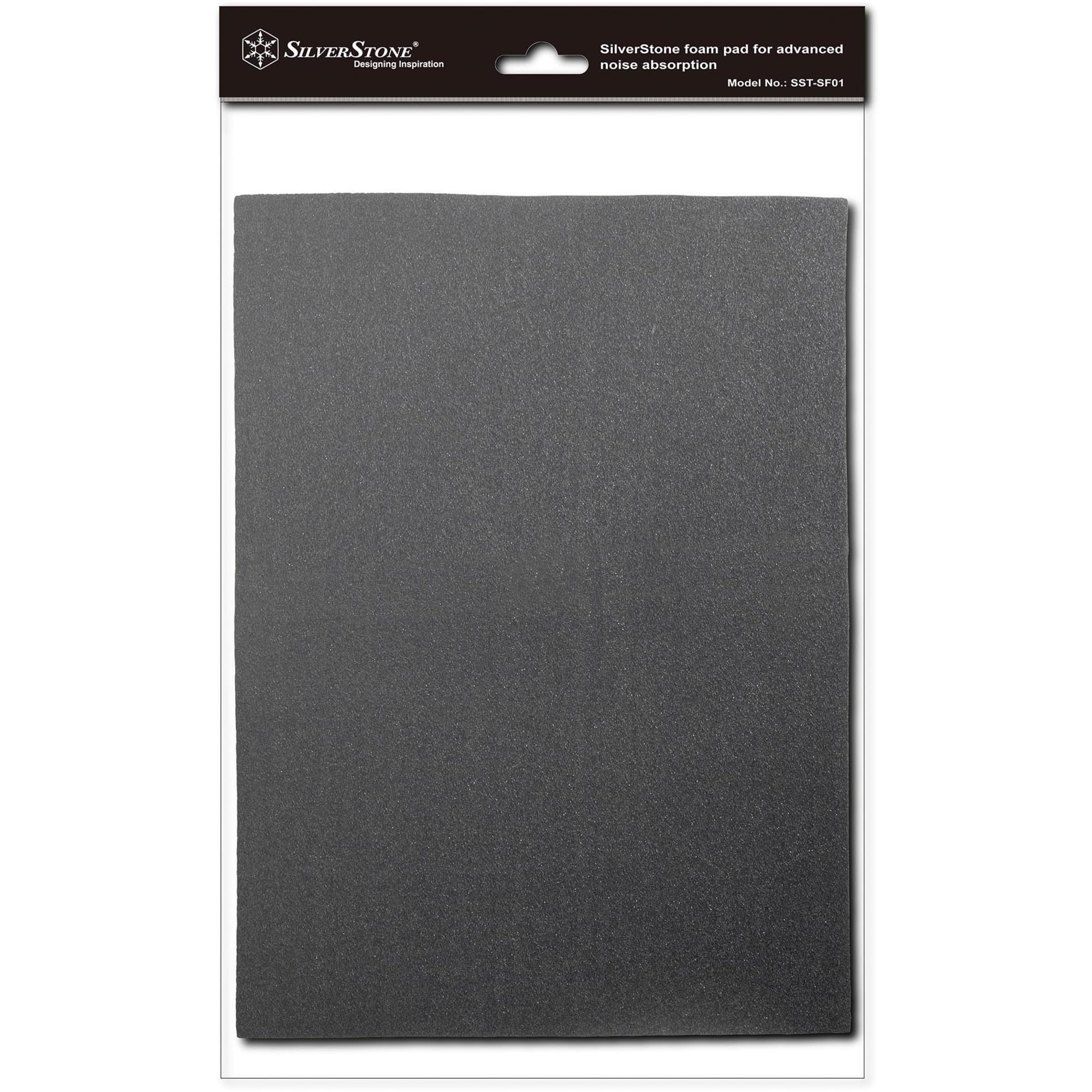 SilverStone SST-SF01 - PC Computer Case Noise Absorber Silent Foam, 530x380x4 mm, black