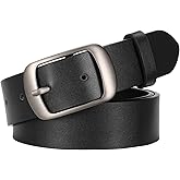 SUOSDEY Women Belts For Jeans Dresses Pants Ladies Leather Waist Belt with Elegant Buckle, Width 1.3"