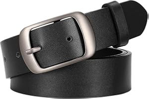 SUOSDEY Women Belts For Jeans Dresses Pants Ladies Leather Waist Belt with Elegant Buckle, Width 1.3"