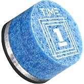 RHINO TIME Crystal Billiard Pool Cue Tip - 14mm | Multiple Hardness Options, Super Soft, Soft, Medium, Medium Hard, Hard, Superior Chalk Retention, Crisp Feedback