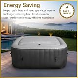 SHATCHI 6 Person Square Inflatable Spa Cover 140 x 140 cm 145 cm Tubs view 7