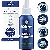 Shoe Deodorizer Spray & Odor Eliminator Kit - Deodorizer for Smelly Shoes, Feet & Gym Bags | Peppermint Scent | Odor Removal 
