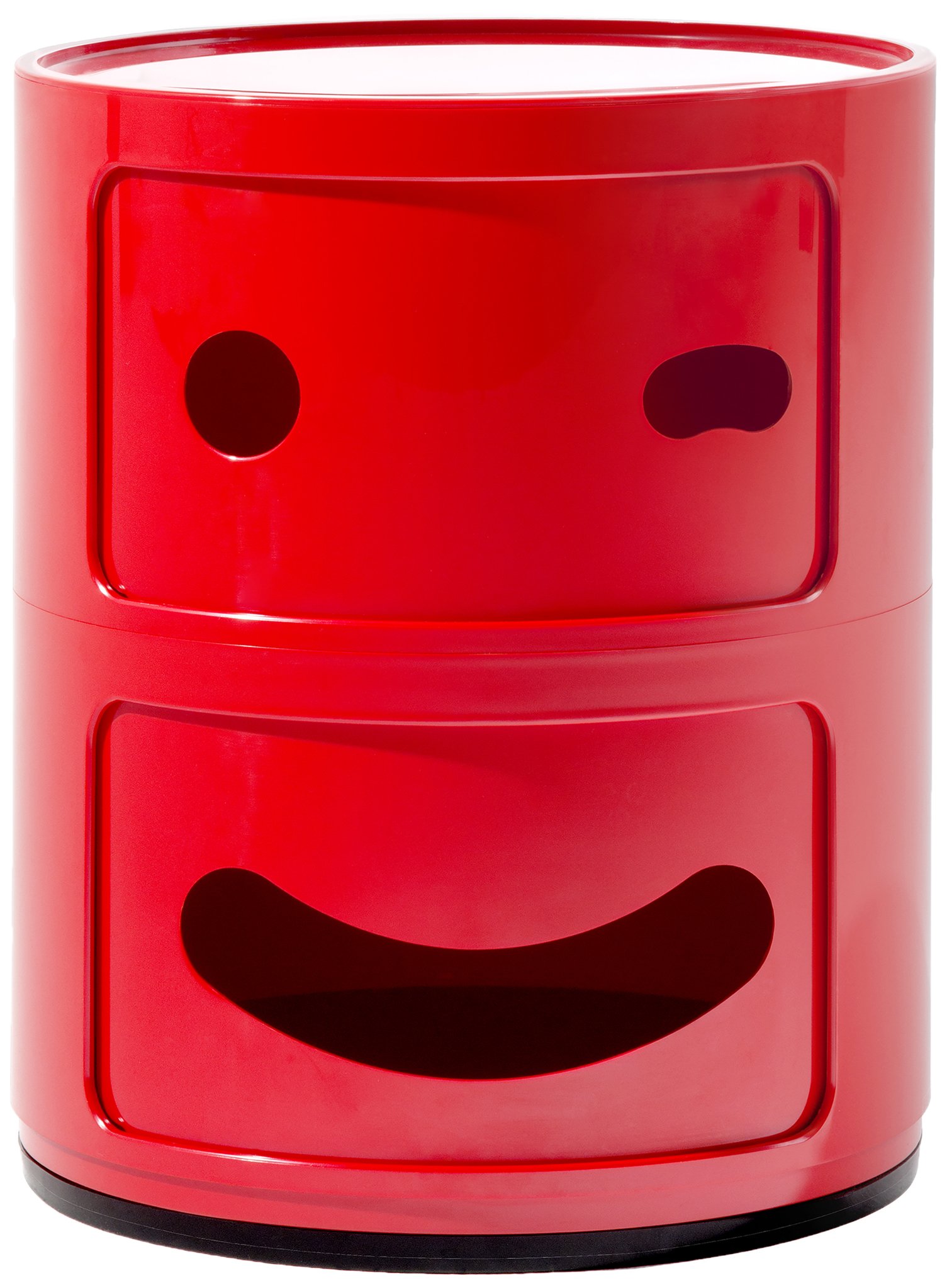 Kartell COMPONIBILI Smile Unit, Plastic, Red, 40 x 40 x 32 cm