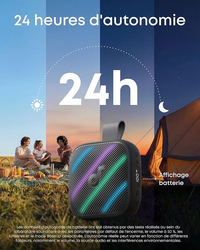 par Anker Boom Go 3i, Enceinte Bluetooth Portable