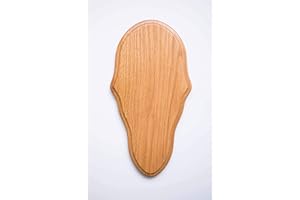 Taxidermists Woodshop Medium Oak Classic Deer European Skull Mount Face Plate Plaque