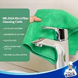MR.SIGA Microfiber Cleaning Cloths 12 Pack 32x32 cm Green view 5