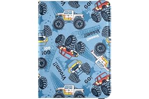 Sletend Monster Truck Passport Holder Passport Cover for Women Men,Travel Document Organizer Holder Accessories Boy Girl t personalized Passport Wallet
