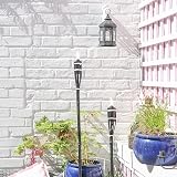 Harbour Housewares 6x Black 113cm Bamboo Garden Torches Outdoor Tiki Lamps view 5