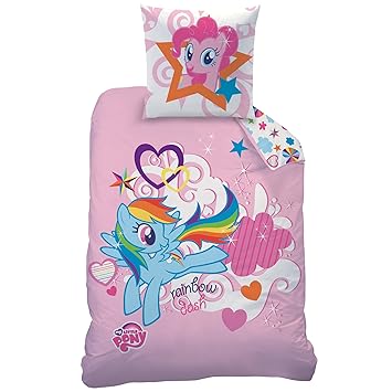 My little Pony Rainbow Sky Bettwäsche-Set, Baumwolle, Rosa, 135 x 200 cm, 2-Einheiten